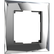 Рамка стеклянная 1 пост WERKEL Diamant WL08-Frame-01 / W0011220 зеркальный