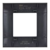 Рамка пластик 1 пост IEK SKANDY SK-M12-K53 SK-F01G графит