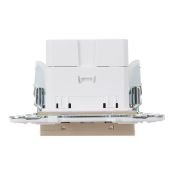 Розетка встраиваемая USB IEK SKANDY A+C 3,1А SK-U22-D31-K98 SK-R14Sa песочный