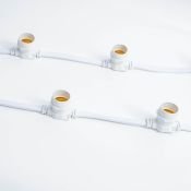 Гирлянда Belt-Light BC-WP-50M-20 2 жилы шаг 20см патроны E27 провод белый (50м) IP65