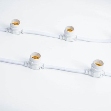Гирлянда Belt-Light BC-WP-50M-20 2 жилы шаг 20см патроны E27 провод белый (50м) IP65