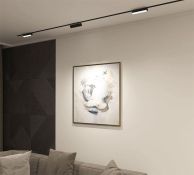 Трековый светильник однофазный   9W Белый-MIX SMART LINEAR DK8009-BK IP20 на шинопровод управляемый черный