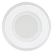Встраиваемый светильник-панель   6W Белый дневной 014928  LT-R96WH стекло 220V IP20 круглый белый