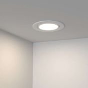 Круглый светильник   3W Белый дневной 020761  LTM-R60WH-Frost 3W  110deg 220V IP20 встраиваемый белый