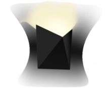 светильник 9W Белый теплый PYRAMID BLACK 220V пирамида накладной черный светильник 9W Белый теплый PYRAMID BLACK 220V пирамида накладной черный