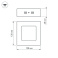 Накладной светильник   6W Белый теплый 018860 SP-S120x120-6W 220V IP20 квадратный накладной белый Уценка!!! с витрины