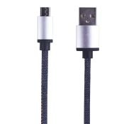 Кабель штекер USB A - штекер microUSB  1.0М 2.4А
