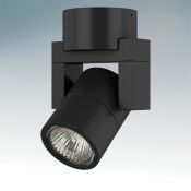 светильник Lightstar без лампы 051047 ILLUMO L1 1хGU10 220V IP65 цилиндр поворотный накладной черный
