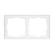 Рамка пластик 2 поста Arlight FRM-NOBE-SFPL-2-WH 054215 белый