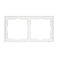 Рамка пластик 2 поста Arlight FRM-NOBE-SFPL-2-WH 054215 белый