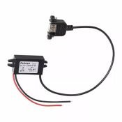 блок питания (DC-DC)   12V-гнездо USB-A 5V 3A 16-0601 REXANT