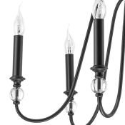 Люстра подвесная Lightstar без лампы 732067 RAGNO 6х40W E14 черный