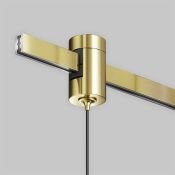 Трековый подвесной светильник 5W Белый дневной TR155-1-5W4K-BS Фокус / Focus Led Flarity IP20 латунь