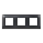 Рамка пластик 3 поста IEK SKANDY SK-M32-K02 SK-F03Bl черный