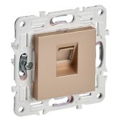 Розетка встраиваемая компьютерная IEK SKANDY SK-K10-2-K98 SK-K02Sa RJ45 кат.6 песочный