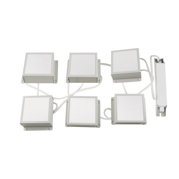 светильник  42W Белый дневной Грильято UL-00012448 ULP-1010 42W-4000К IP40 GRILYATO OPAL WHITE квадратный встраиваемый белый (6шт)