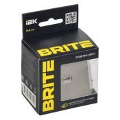 Розетка встраиваемая USB IEK BRITE C 65Вт BR-U13-065-K37 РЮ12-1-БрШ шампань