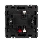 Выключатель встраиваемый одноклавишный проходной Arlight 054261 SWT-NOBE-MKP1-SFPL-L-BK с подсветкой черный