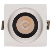 Встраиваемый светильник  10W Белый дневной 026196 LGD-PULL-S100x100-10W 4000K 20deg 220V IP20 поворотно-выдвижной  цилиндр белый Уценка!!!