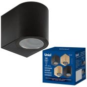 светильник Uniel без лампы UL-00010510 UUL-P51A 6W-GU10 BLACK 220V IP65  накладной черный