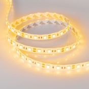Светодиодная лента Желтый 5060 12V 14.4W/m  60Led/метр герм (силикон) 015444 RTW 2-5000SE  LUX