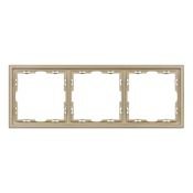 Рамка пластик 3 поста Arlight FRM-NOBE-SFPL-3-GD 054221 золото