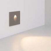 светильник  3W Белый теплый 050876 LT-TIE-S100 220V квадратный встраиваемый серый