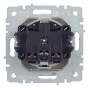 Штепсельная розетка встраиваемая IEK BRITE 16А BR-R16-16-44-K47 РСбш10-3-44-БрА с з/к и шторками с крышкой алюминий IP44