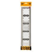 Рамка пластик 5 постов IEK BRITE BR-M52-12-4-K23 РУ-5-Бр хром/никель