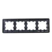 Рамка металлическая 4 поста IEK BRITE BR-M42-M-01-K02 РУ-4-1-Бр черный RE