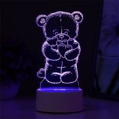 светильник-ночник RGB &quot;Мишутка&quot; LED от сети