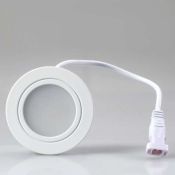 Круглый светильник   3W Белый дневной 020761  LTM-R60WH-Frost 3W  110deg 220V IP20 встраиваемый белый