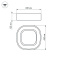 Накладной светильник  35W Белый дневной 022138(1) SP-TOR-QUADRAT-S450x450-35W 220V IP20 квадратный с круглыми краями белый