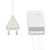 гирлянда фигурная  18W Желтый &quot;Мишура&quot; 303-601, провод прозрачный ПВХ, 3 м., 220V, 288 Led, IP20
