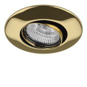Точечный светильник Lightstar без лампы 011052 LEGA 11 ADJ MR11/HP11 GU10 круглый поворотный встраиваемый золото