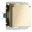 Штепсельная розетка встраиваемая WERKEL 16A 250V WL10-SKGSC-01 / W1171210 IP44  с/з, шторками и защитной крышкой  шампань  рифленый