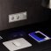 Выключатель встраиваемый VOLTUM S70 двухклавишный с подсветкой 10А шелк