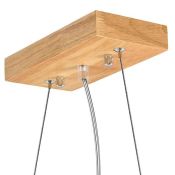 Люстра подвесная Lightstar без лампы 802135 NUBI LEGNO 3х40W E27 белый/светлое дерево