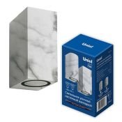 светильник Uniel без лампы UL-00011362 UUL-P42A 2х6W-GU10 IP65 MARBLE накладной мрамор