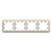 Рамка пластик 4 поста ATLASDESIGN ANTIQUE ATN100204 бежевый