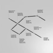 Шинопровод однофазный TRX001-112B 2.0м Unity универсальный чёрный