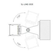 алюминиевый профиль S-LUX SL-LINE-3535-3000 ANOD (BY) 061362