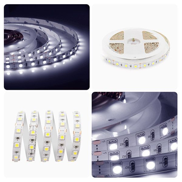 Светодиодная лента Белый 5050 12V 14.4W/m 60Led/метр 229BL Стандарт 10мм IP20 3м блистер Светодиодная лента Белый 5050 12V 14.4W/m 60Led/метр 229BL Стандарт 10мм IP20 3м блистер