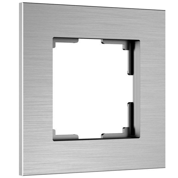 Рамка металлическая 1 пост WERKEL AluMax W0013506 алюминий