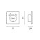 Накладка для розетки с заземлением и защитными шторками с USB A+C S70 капучино