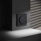 Светорегулятор встраиваемый VOLTUM S70 поворотно-нажимной 600 Вт графит