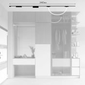 Готовый магнитный набор DENKIRS  30W Белый теплый SET AIR 04 2.4м накладной прямой черный