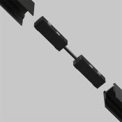Коннектор питания прямой гибкий 5см Exility черный TRA034CPC-42B-5-1