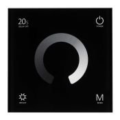Панель встраиваемая Rotary  034778 SMART-P4-DIM-G-IN Black (12-24V, 4x3A, 1 зона, 2.4G)