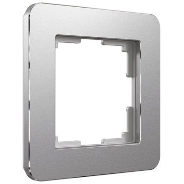 Рамка металлическая 1 пост WERKEL Platinum W0012606 алюминий